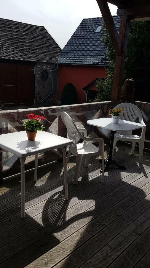 Urlaubsscheune Niedergorsdorf Bagian luar foto